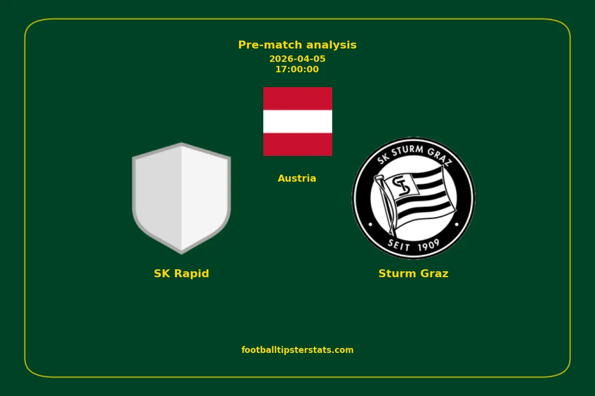 Pre-match analysis: SK Rapid vs Sturm Graz on 2026-04-05